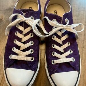 Converse Purple and White Sneakers